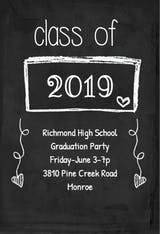 Black Board - Graduation Party Invitation